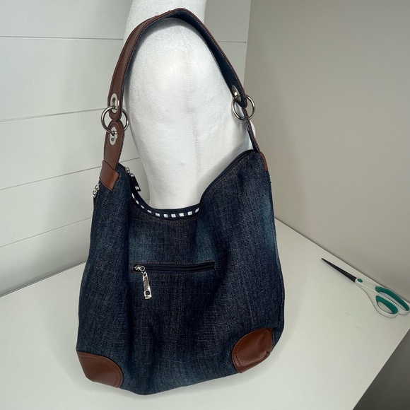 Denim Shoulder Bag - Picture 1 of 9